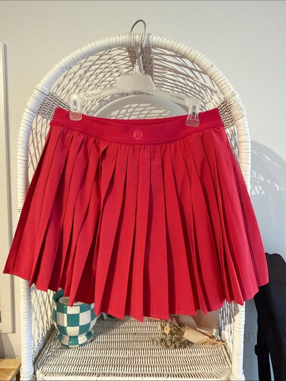 lululemon athletica Red Pleated Tennis Skort